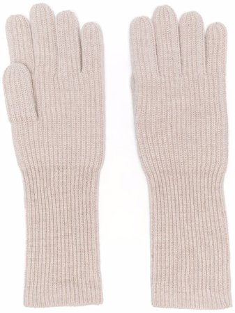 12 STOREEZ rib-knit Fitted Gloves - Farfetch