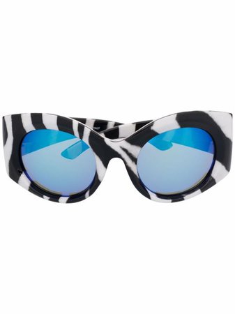 Balenciaga Eyewear zebra-print Sunglasses - Farfetch