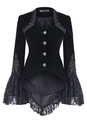 Pamela Black Velvet Gothic Jacket by Dark in Love | Ladies