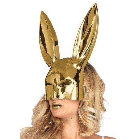 Shop Chrome See-Thru Gold Bunny Costume Mask - Overstock - 18421400