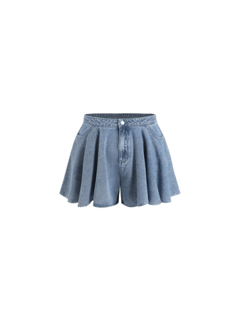blue denim shorts plus size