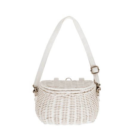 white basket purse