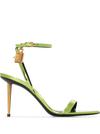 TOM FORD Padlock Pointy Naked 90mm Sandals - Farfetch