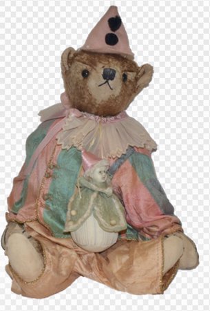 vintage circus bear doll