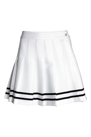 Pleated skirt - White - | H&M GB