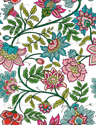 Indienne - Spring fabric - colourcult - Spoonflower