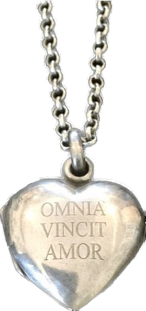 Antique French heart shaped locket