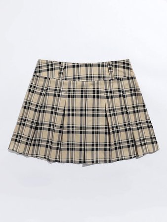 Plus Tartan Pleated Skirt | SHEIN USA