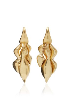 18k Yellow Gold Cayrn Drop Earring By Vram | Moda Operandi