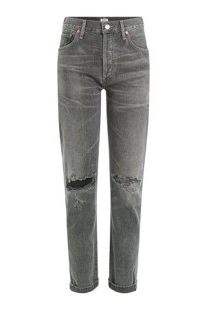 Distressed High-Waisted Jeans Gr. 30