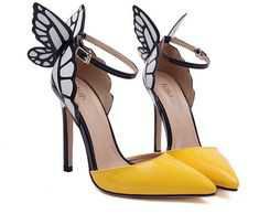 Butterfly suede shoes