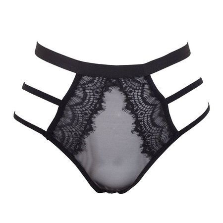 Jude Open Brief With Thong Black – Bluebella
