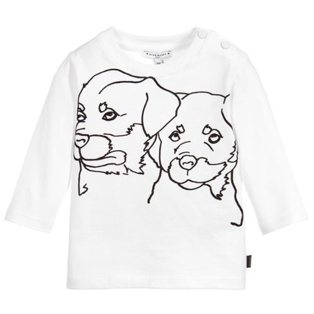 Givenchy - Baby Boys Cotton Puppy T-Shirt | Childrensalon Outlet