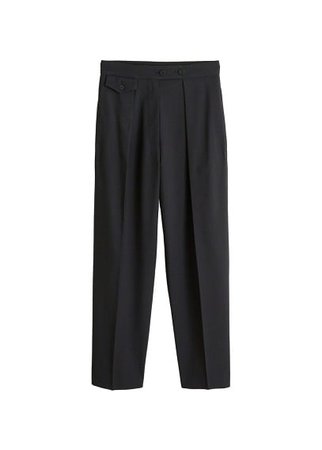 MANGO Pleated suit trousers