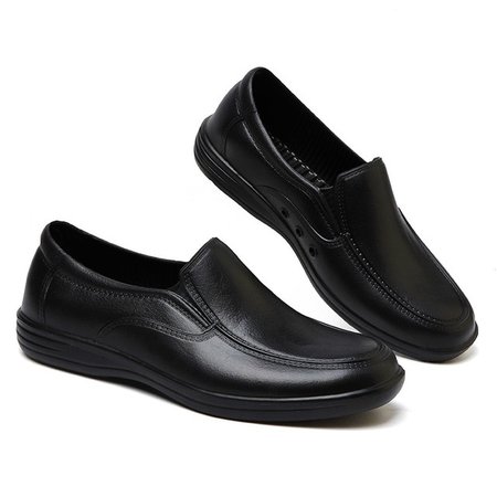 Professional Chef's Workwear Anti slip Shoes Men Cook Shoes Safety Black Waiter Shoes Unisex Kitchen Canteen Waterproof ...