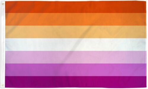 Lesbian Sunset Rainbow Flag 3x5 ft Lesbian Community Pride LGBTQ Pink Orange | eBay