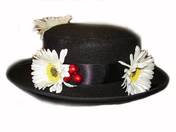 Custom Boutique MARY POPPINS Inspired Nanny's Black Hat | Etsy