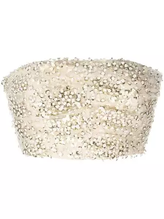 Bambah sequin-embellished Tube Top - Farfetch