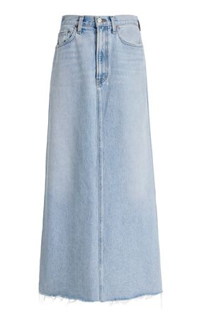 Hilla Denim Midi Skirt By Agolde | Moda Operandi