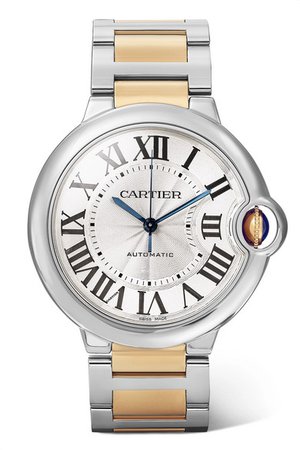 Cartier | Ballon Bleu de Cartier 36,6 mm Uhr aus 18 Karat Gold und Edelstahl | NET-A-PORTER.COM