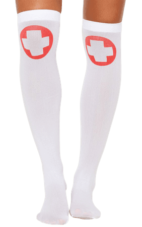 White Nurse Stockings | PrettyLittleThing USA | Sock White Nurse