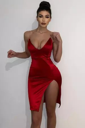 Don't Doubt Me Midi Dress - Red | Fashion Nova, Dresses | Fashion Nova