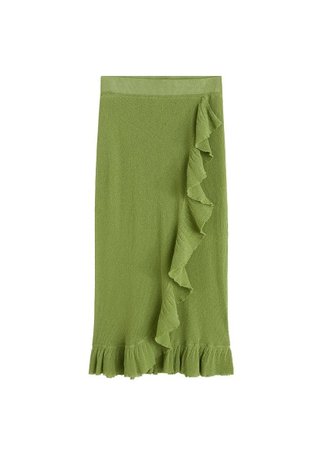 MANGO Midi wrap skirt
