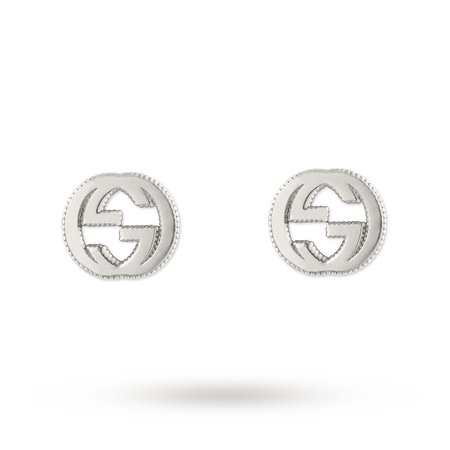 Gucci Interlocking G Earrings in Silver | Earrings | Jewellery | Goldsmiths