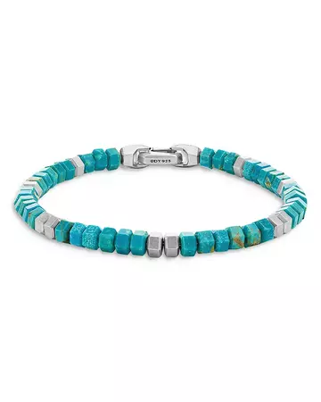 David Yurman Spiritual Turquoise Beads Hex Bracelet