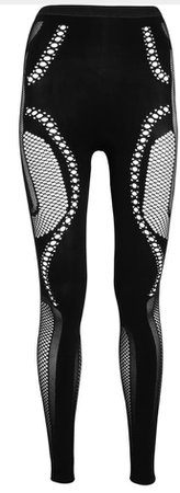 Alexander McQueen mesh leggings in black