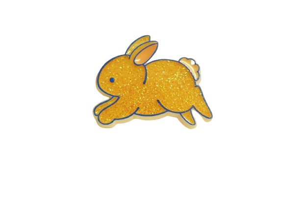 80s rabbit pin