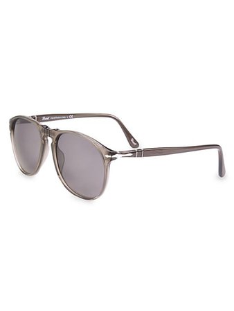Shop Persol 55MM Pilot Sunglasses | Saks Fifth Avenue