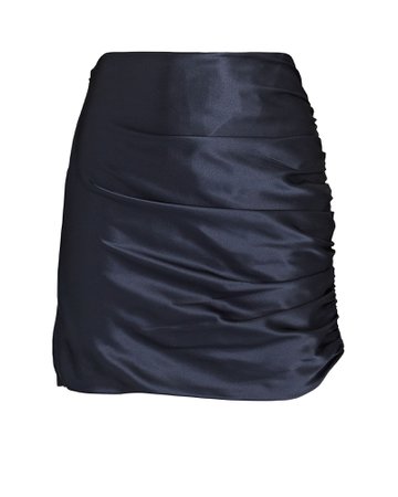 The Sei Ruched Silk Mini Skirt | INTERMIX®