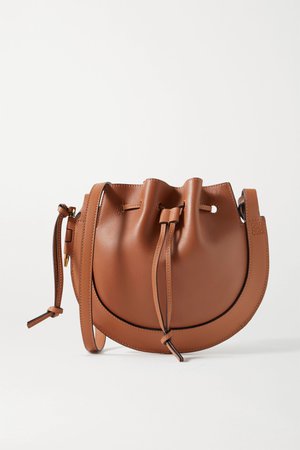 Tan Horseshoe leather shoulder bag | Loewe | NET-A-PORTER