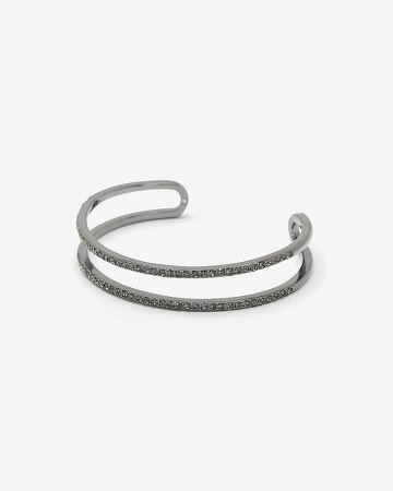 Cubic Zirconia Stone Cuff Bracelet