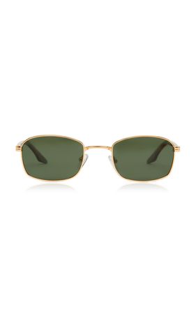 The Lima Square-Frame Metal Sunglasses By Banbé | Moda Operandi