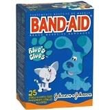 Band-Aid Adhesive Bandages, Blue's Clues, Assorted Sizes - 25ea