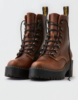 Brown Dr Martens boots