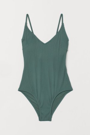 V-neck Swimsuit - Green