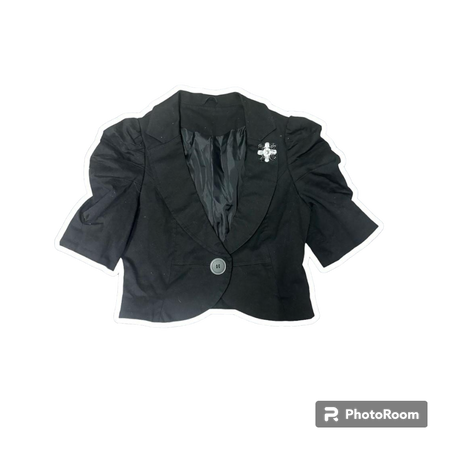 cropped goth jacket