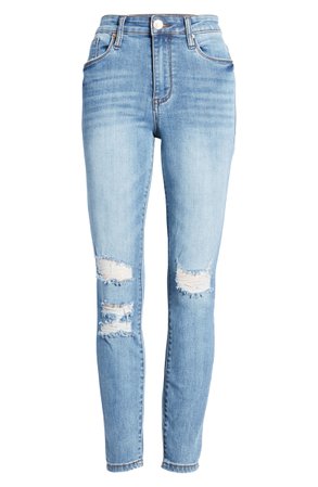 STS Blue Ellie Ripped High Waist Skinny Jeans (Flagstone) | Nordstrom