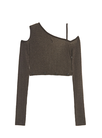 afterhours ribbed knit top