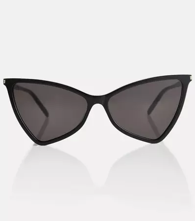 SL 475 Jerry Cat Eye Sunglasses in Black - Saint Laurent | Mytheresa