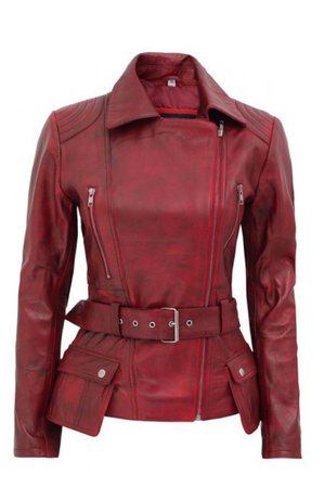 Garnet Leather Jacket
