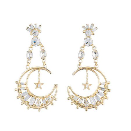 Dannijo Grianne "To the Moon and Back Goddess" Statement Earrings