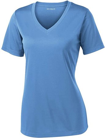 Amazon.com: Women's Short Sleeve Moisture Wicking Athletic Shirt-Royal-S: Clothing