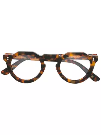 Lesca 'Pica' Tortoiseshell Glasses - Farfetch