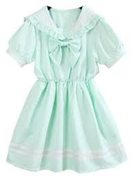 mint green cute dress