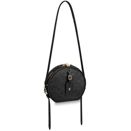 Boite Chapeau Souple MM Monogram Empreinte Leather in Black - Handbags M45167 | LOUIS VUITTON ®