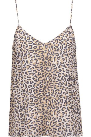 Layla Leopard Print Silk Camisole  | ModeSense